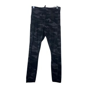 Athleta‎ Ultimate Camo 7/8 Tight Leggings Black Grey Camouflage Side Pocket Sz S
